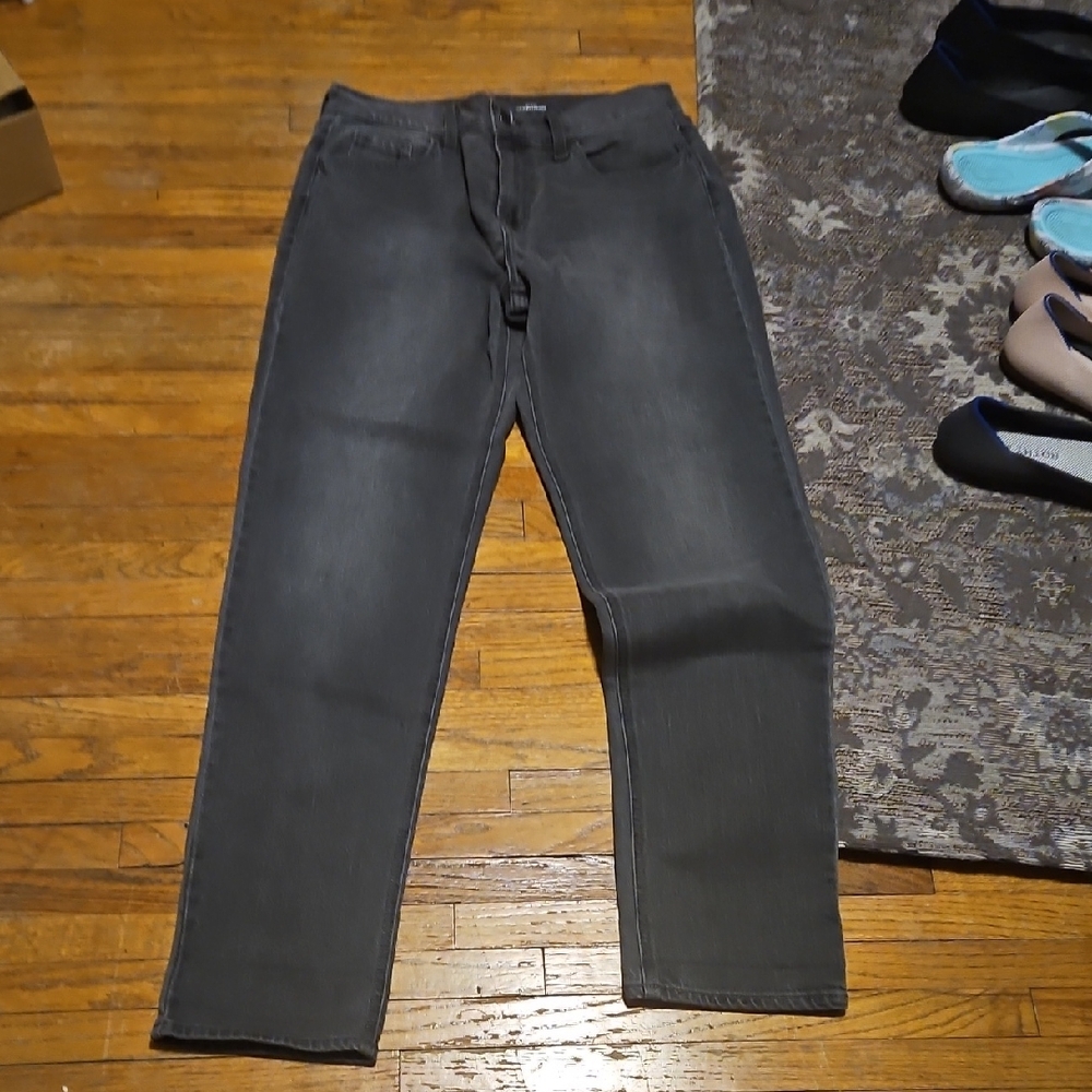 Old Navy Dark Gray Mid-Rise Jeans